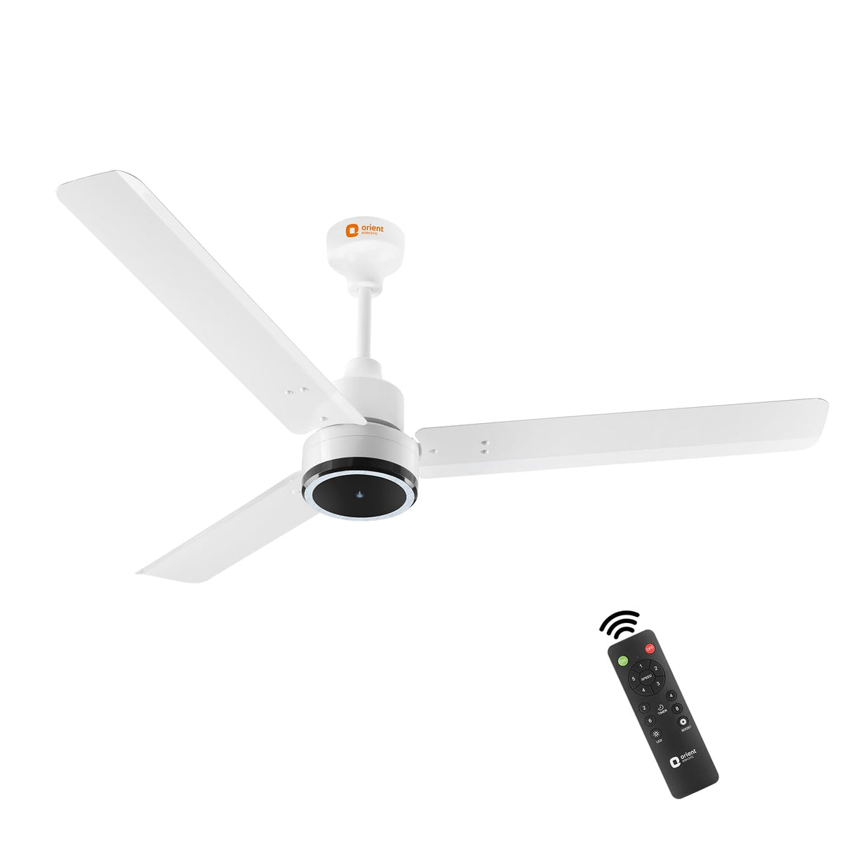 Orient Electric 1200 mm Zeno BLDC | BLDC energy saving ceiling fan with Remote |BEE 5-star rated | Saves up to 50% on electricity bills | 3-year warranty by Orient | Brown, pack of 1