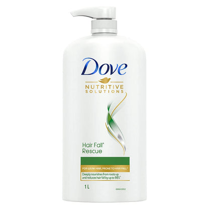 Dove Hair Fall Rescue Shampoo 1 L|| For Damaged Hair|| Hair Fall Control for Thicker Hair - Mild Daily Anti Hair Fall Shampoo for Men & Women