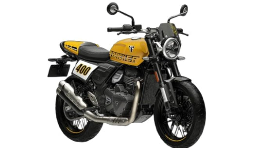 Triumph Tracker 400 (349 CC) Bike Racing Yellow Booking for Ex-Showroom Price