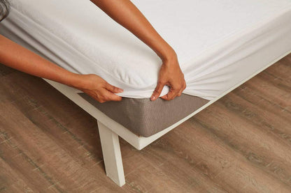 Wakefit Water Proof Terry Cotton Mattress Protector | Grey | Machine Washable | Super Soft | Fits Mattress Upto 10 inches