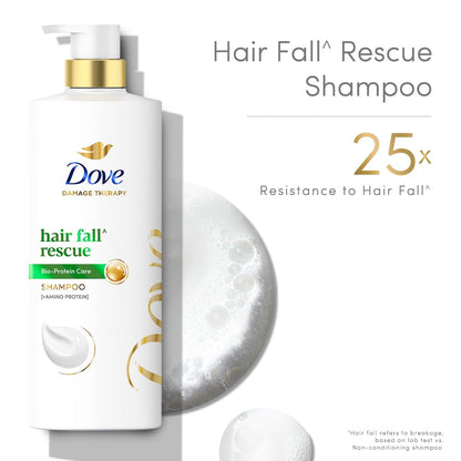 Dove Hair Fall Rescue Shampoo 1 L|| For Damaged Hair|| Hair Fall Control for Thicker Hair - Mild Daily Anti Hair Fall Shampoo for Men & Women