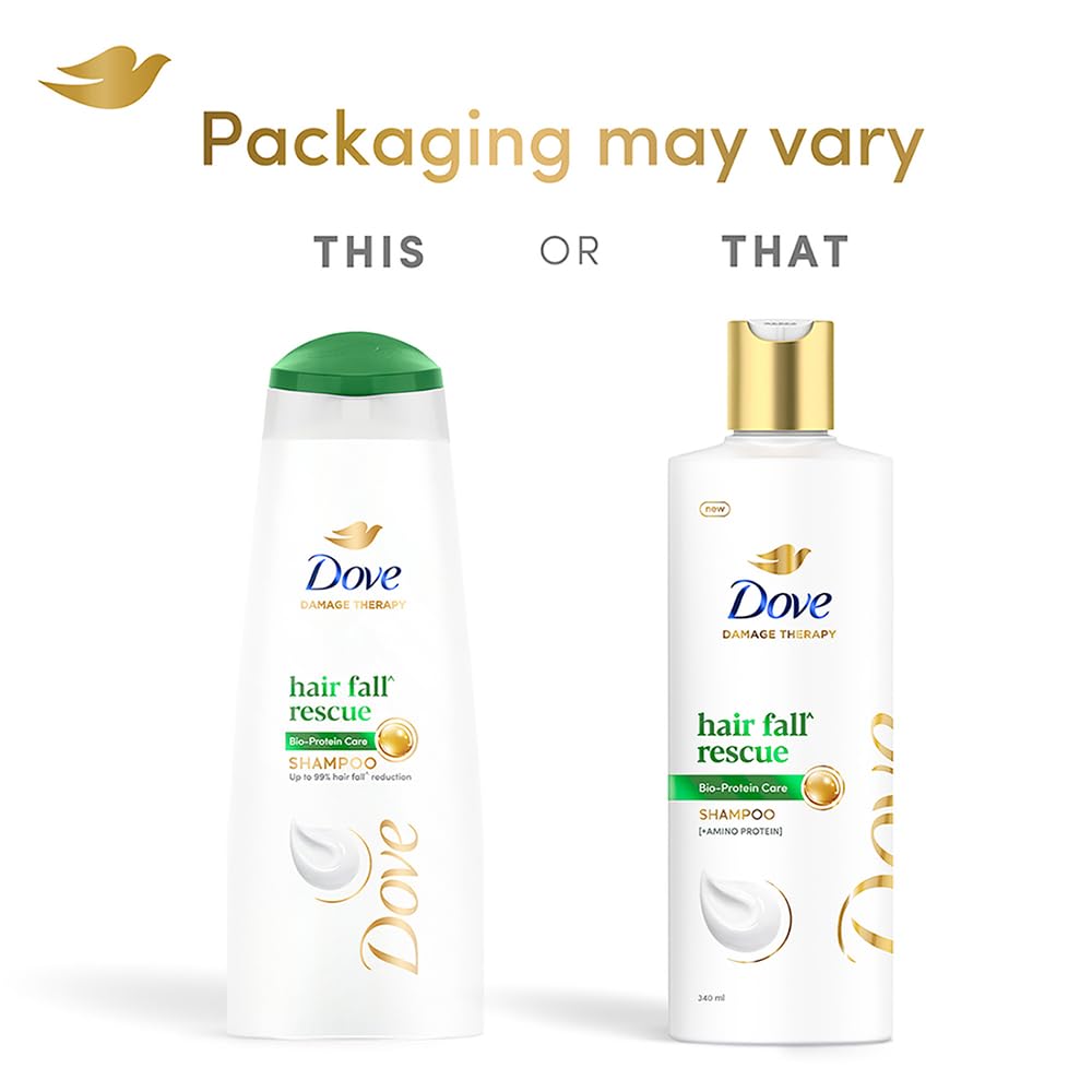 Dove Hair Fall Rescue Shampoo 1 L|| For Damaged Hair|| Hair Fall Control for Thicker Hair - Mild Daily Anti Hair Fall Shampoo for Men & Women