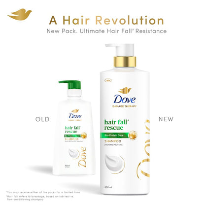 Dove Hair Fall Rescue Shampoo 1 L|| For Damaged Hair|| Hair Fall Control for Thicker Hair - Mild Daily Anti Hair Fall Shampoo for Men & Women