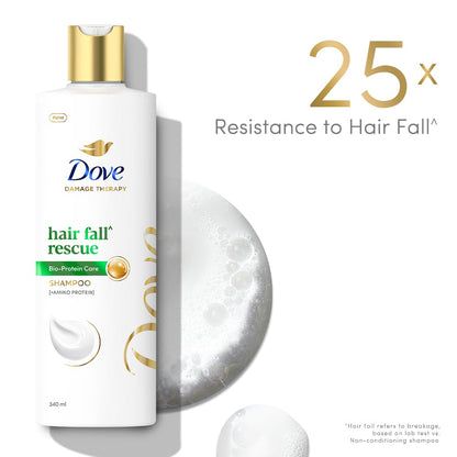 Dove Hair Fall Rescue Shampoo 1 L|| For Damaged Hair|| Hair Fall Control for Thicker Hair - Mild Daily Anti Hair Fall Shampoo for Men & Women
