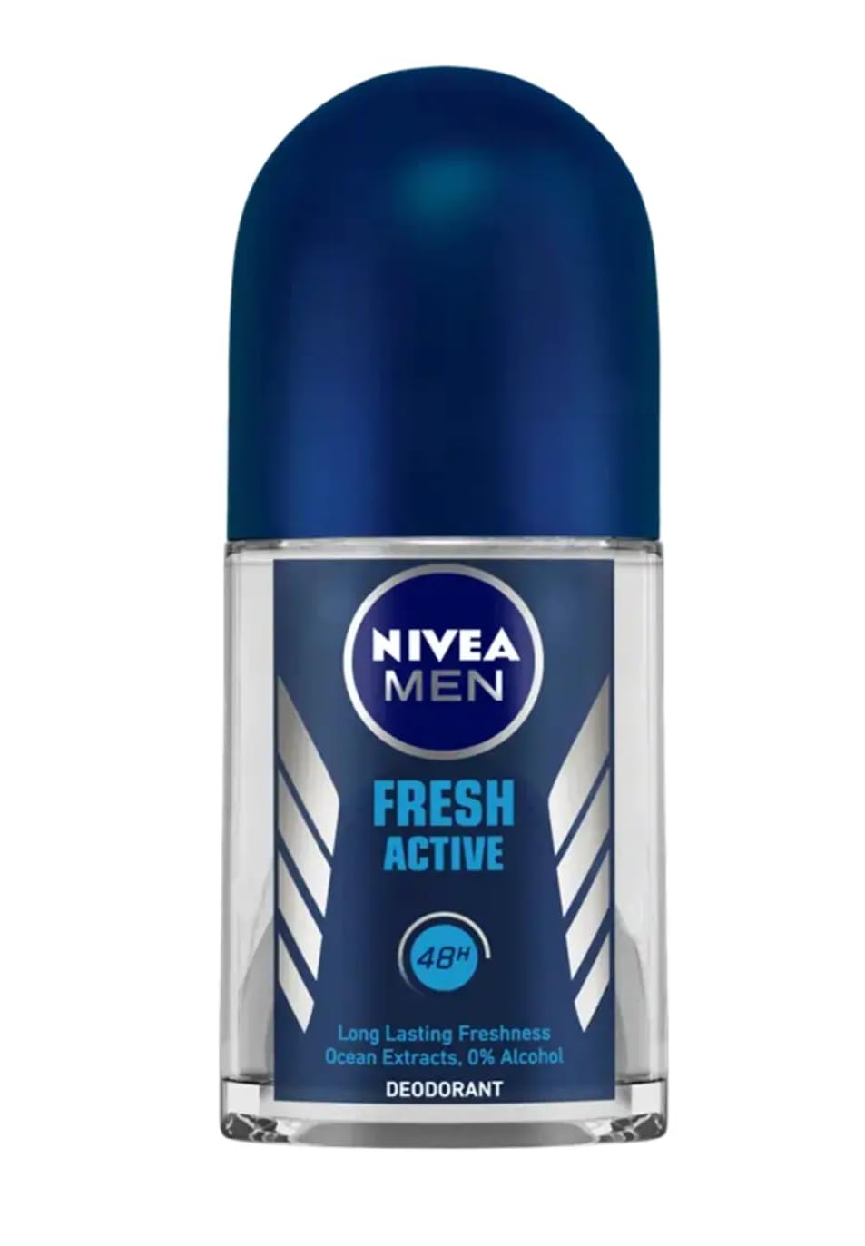 NIVEA MEN Deep Impact Freshness Underarm Roll On Deodorant for Men with Black Carbon | Long Lasting Antiperspirant Roll On for Body Odour Control | Alcohol Free Underarm Deodorant Roll On 50ml