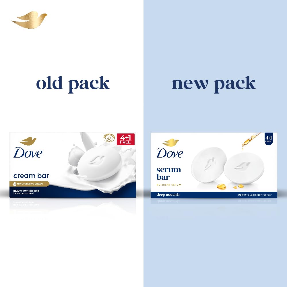 Dove Serum Bar | with Nutrient Serum | Deep Nourish | 625g (125g x 5)