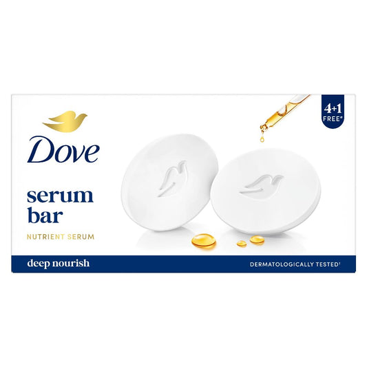 Dove Serum Bar | with Nutrient Serum | Deep Nourish | 625g (125g x 5)
