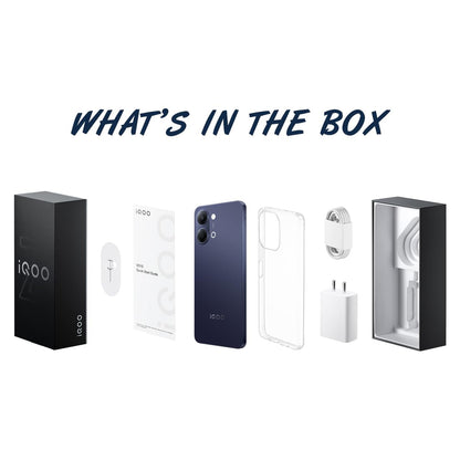 iQOO Z11 Lite 44W 5G (Midnight Blue, 6GB RAM, 128GB Storage) | 6500mAh Battery with 44W Fast Charging* | Dimensity 6300 with 579k+ AnTuTu Score* | OriginOS 6.0 with AI Creation* & Private Space*