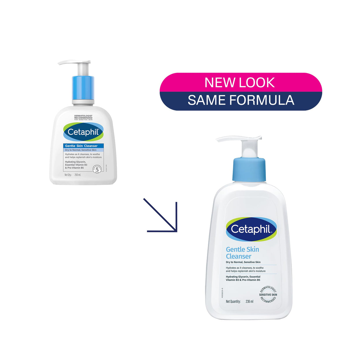 Cetaphil Gentle Skin Hydrating Face Wash 118ml, Paraben Free, Sulphate-Free Gentle Skin Hydrating Cleanser with Niacinamide, Vitamin B5 for Dry to Normal, Sensitive Skin