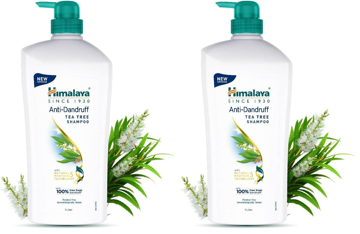 Himalaya Anti Dandruff Shampoo With Tea Tree Removes Dandruff & Soothes Sclap, 1000 ml