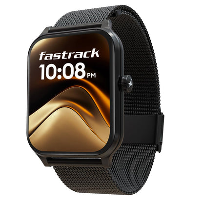 Fastrack Astor FR2 Pro 1.43" AMOLED Stainless Steel Smart Watch with SpO2, Heart Rate, BT Calling, Adaptive AOD, Functional Crown, AI Voice Assistant – Smartwatch for Stylish Professionals (Silver)
