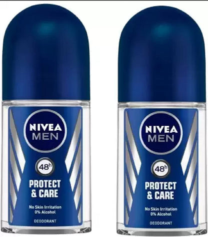 NIVEA MEN Deep Impact Freshness Underarm Roll On Deodorant for Men with Black Carbon | Long Lasting Antiperspirant Roll On for Body Odour Control | Alcohol Free Underarm Deodorant Roll On 50ml