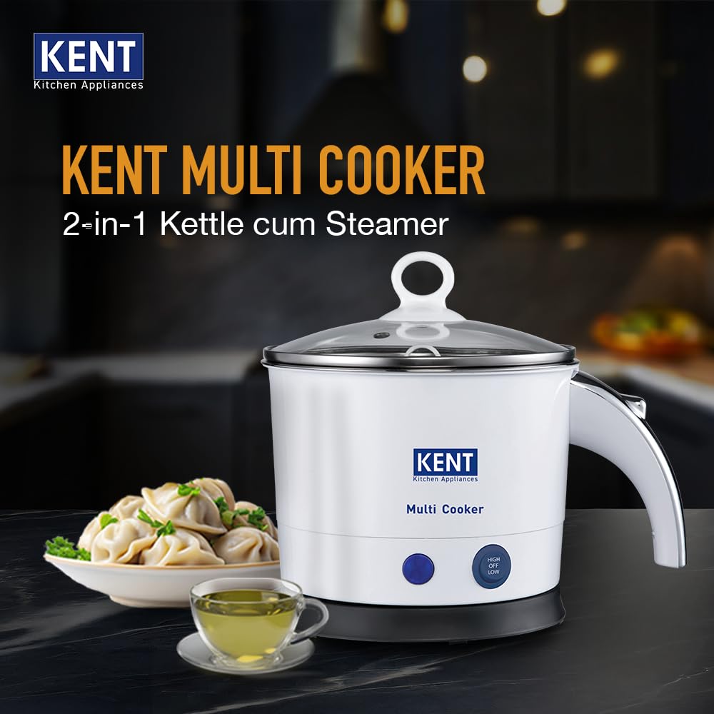 KENT Super Egg Boiler | 3 Boiling Modes | Stainless Steel Body and Heating Plate | 6 Eggs at a Time | Automatic Turn-Off | Silver