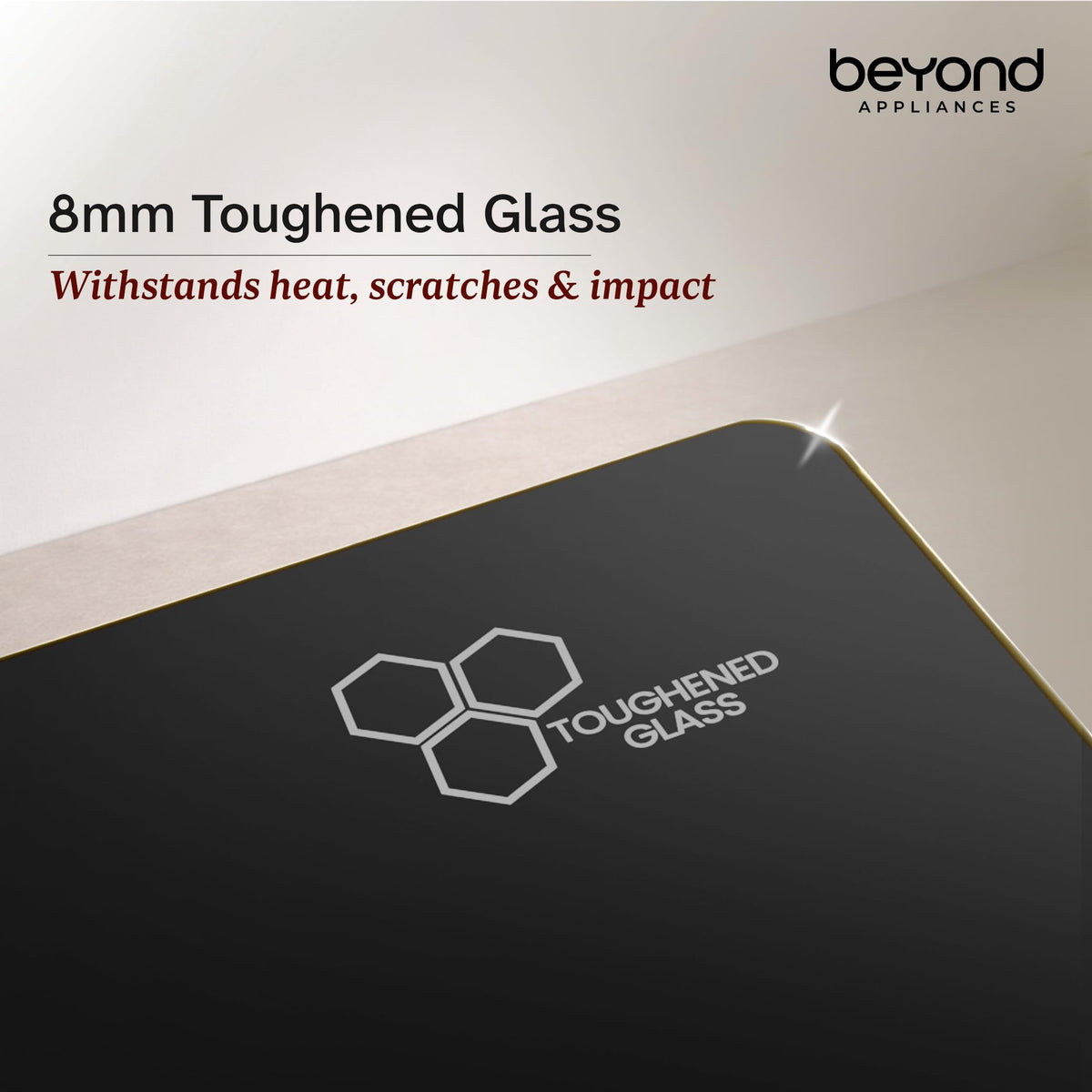 Beyond Appliances Altair 4 Burner Smart Glass Hobtop Gas Stove | Auto Ignition | Digital Timer | Flame Failure Device | Jumbo Burner | Toughened Glass | LPG & PNG Compatible