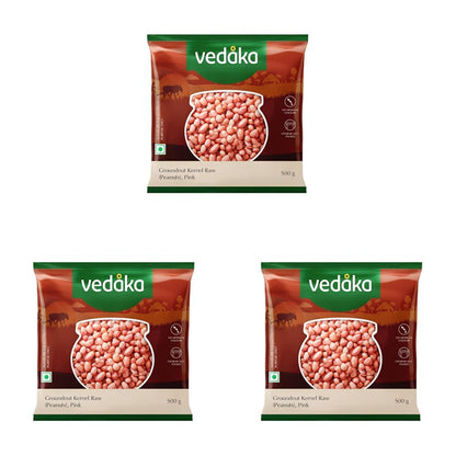 Amazon Brand - Vedaka Raw Peanuts | 1 Kg | Groundnut Kernel | Moongfali | Rich Source of Protein & Fiber | No Artificial Colours & No Preservatives