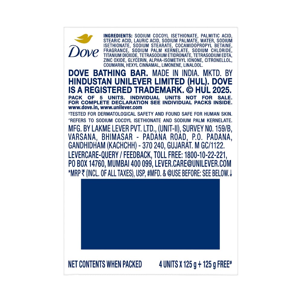 Dove Serum Bar | with Nutrient Serum | Deep Nourish | 625g (125g x 5)