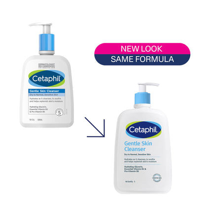 Cetaphil Gentle Skin Hydrating Face Wash 118ml, Paraben Free, Sulphate-Free Gentle Skin Hydrating Cleanser with Niacinamide, Vitamin B5 for Dry to Normal, Sensitive Skin