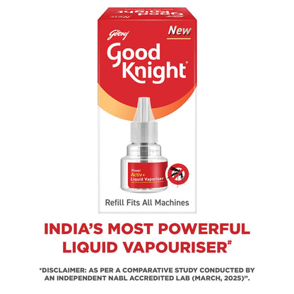 Good Knight Power Activ+ Liquid Vaporiser Pack Of 6 (45ml Each) | 2x Faster Than Before | Mosquito Repellent Refill | India s Most Powerful Liquid Vaporizer