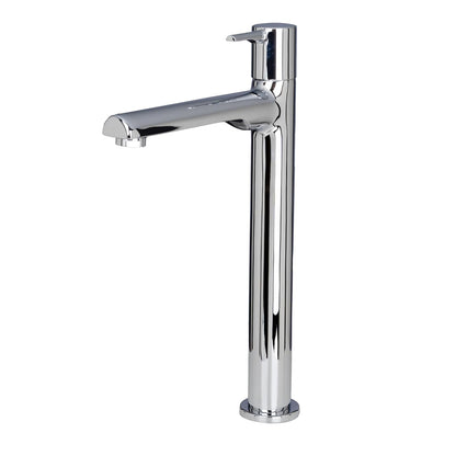 JAQUAR Florentine Prime Series Table Mounted Tall Boy Cold ONLY Basin TAP (Chrome) | TOP Lever, Brass Body Water Tap/Faucet/Cock for Bathroom/Kitchen Wash Basin | FLP-CHR-5021PM