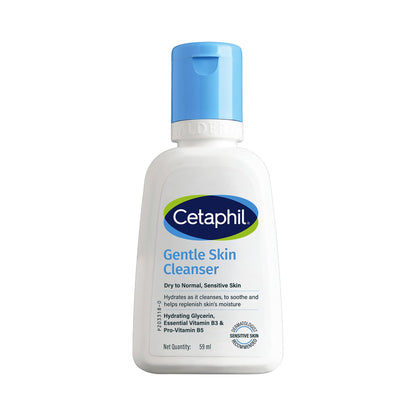 Cetaphil Gentle Skin Hydrating Face Wash 118ml, Paraben Free, Sulphate-Free Gentle Skin Hydrating Cleanser with Niacinamide, Vitamin B5 for Dry to Normal, Sensitive Skin