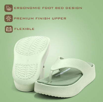 DOCTOR HEALTH SUPER SOFT Women’s Orthopedic Soft Platform Slippers | Ultra-Cushioned Shock Absorbing Footbed | Lightweight Anti-Skid Everyday Wear Comfort Flip Flops for All-Day Support