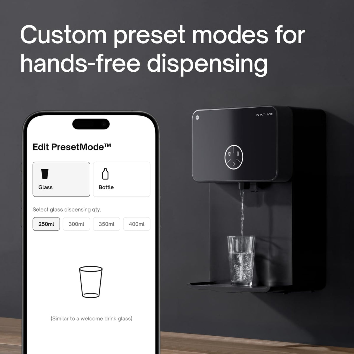 Native M2 Pro Water Purifier by Urban Company | Preset Touch Dispensing + Battery | Smart Real-time Tracking | 10-Stage RO+UV+Copper+Alkaline+Mineraliser | No Service for 2 Years