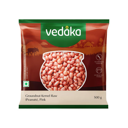 Amazon Brand - Vedaka Raw Peanuts | 1 Kg | Groundnut Kernel | Moongfali | Rich Source of Protein & Fiber | No Artificial Colours & No Preservatives