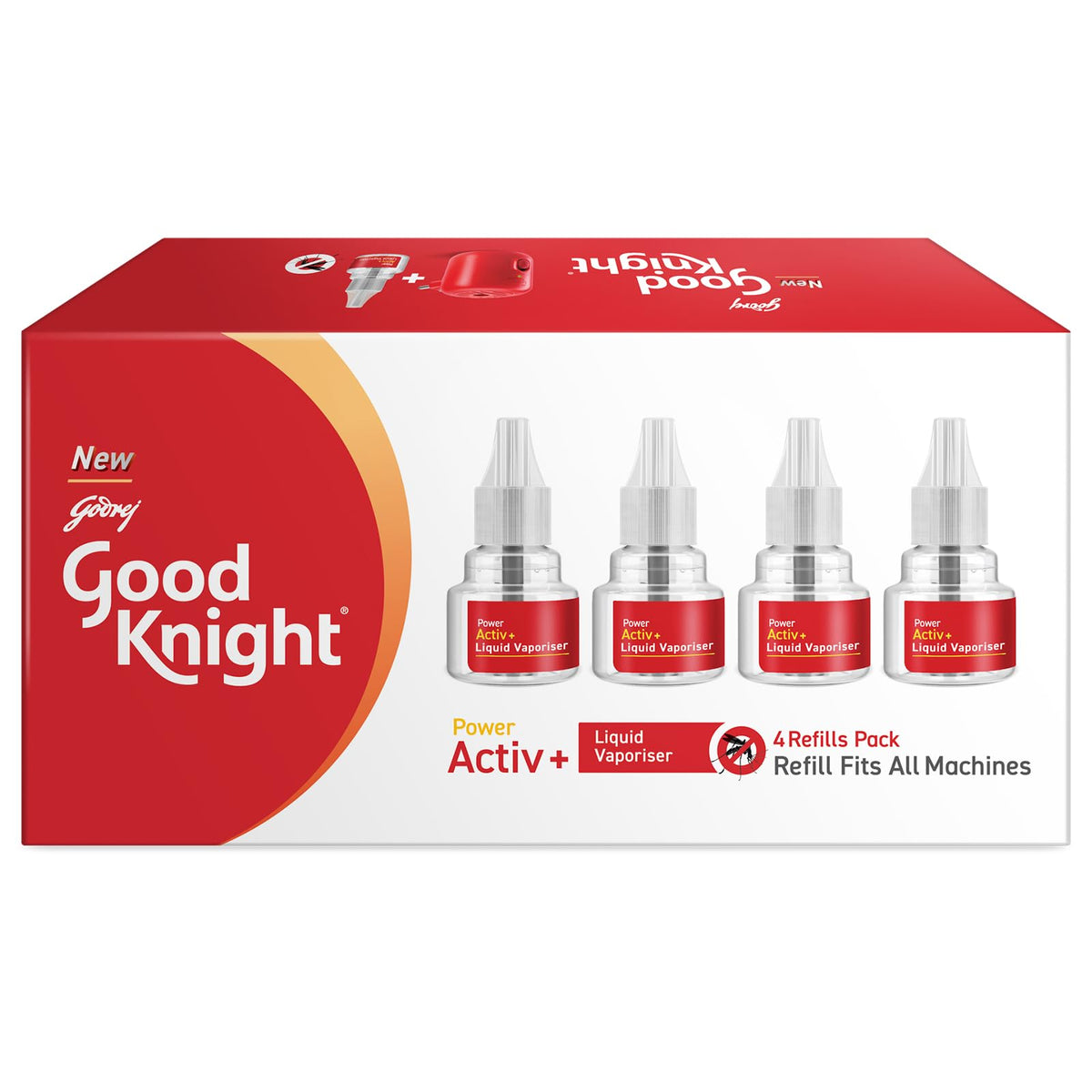 Good Knight Power Activ+ Liquid Vaporiser Pack Of 6 (45ml Each) | 2x Faster Than Before | Mosquito Repellent Refill | India s Most Powerful Liquid Vaporizer