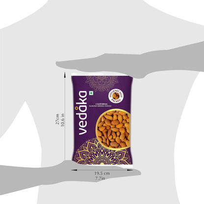 Amazon Brand - Vedaka Almonds | 1 Kg | California Almonds | 100% Natural Badam Giri | Rich In Protein & Dietary Fiber | Crunchy Texture & Delicious Nutty Flavour | No Added Preservatives