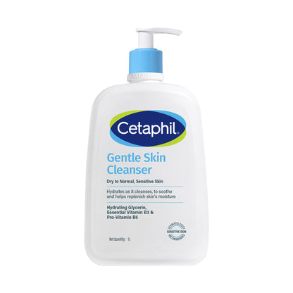 Cetaphil Gentle Skin Hydrating Face Wash 118ml, Paraben Free, Sulphate-Free Gentle Skin Hydrating Cleanser with Niacinamide, Vitamin B5 for Dry to Normal, Sensitive Skin