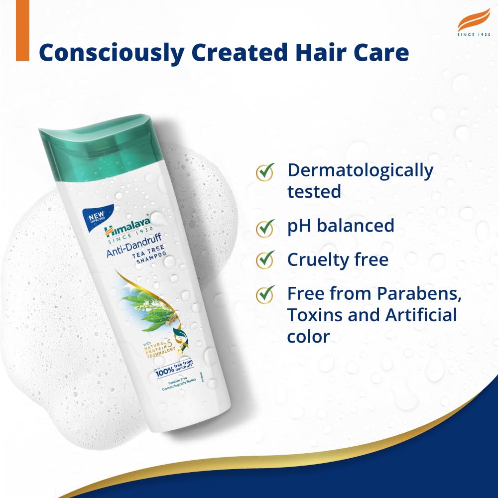 Himalaya Anti Dandruff Shampoo With Tea Tree Removes Dandruff & Soothes Sclap, 1000 ml