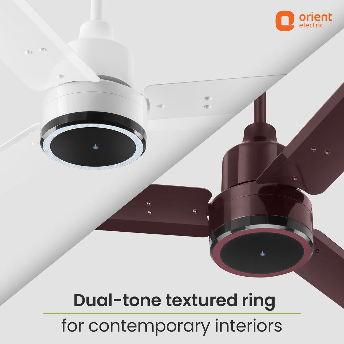 Orient Electric 1200 mm Zeno BLDC | BLDC energy saving ceiling fan with Remote |BEE 5-star rated | Saves up to 50% on electricity bills | 3-year warranty by Orient | Brown, pack of 1