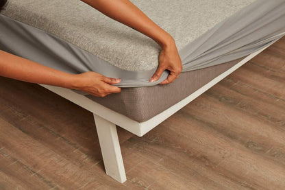 Wakefit Water Proof Terry Cotton Mattress Protector | Grey | Machine Washable | Super Soft | Fits Mattress Upto 10 inches