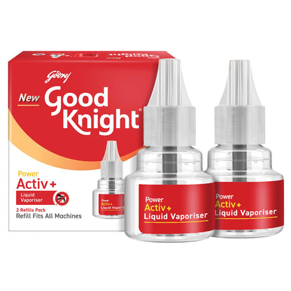 Good Knight Power Activ+ Liquid Vaporiser Pack Of 6 (45ml Each) | 2x Faster Than Before | Mosquito Repellent Refill | India s Most Powerful Liquid Vaporizer