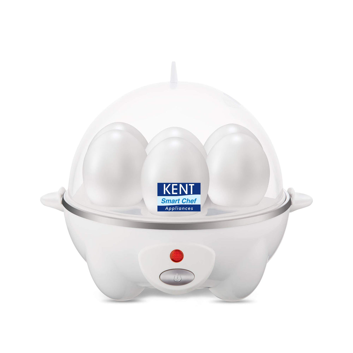 KENT Super Egg Boiler | 3 Boiling Modes | Stainless Steel Body and Heating Plate | 6 Eggs at a Time | Automatic Turn-Off | Silver