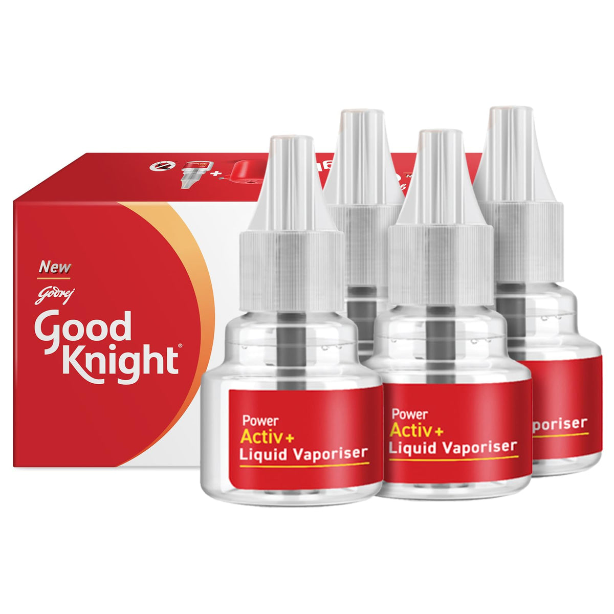 Good Knight Power Activ+ Liquid Vaporiser Pack Of 6 (45ml Each) | 2x Faster Than Before | Mosquito Repellent Refill | India s Most Powerful Liquid Vaporizer