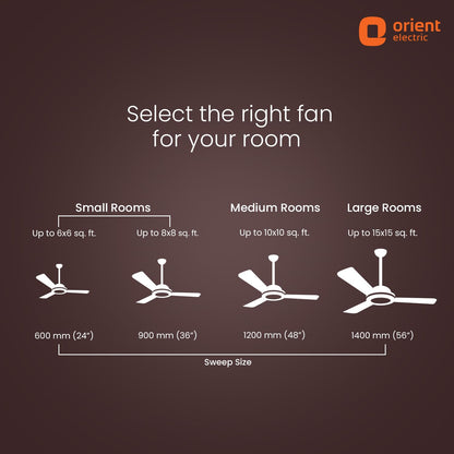 Orient Electric 1200 mm Zeno BLDC | BLDC energy saving ceiling fan with Remote |BEE 5-star rated | Saves up to 50% on electricity bills | 3-year warranty by Orient | Brown, pack of 1