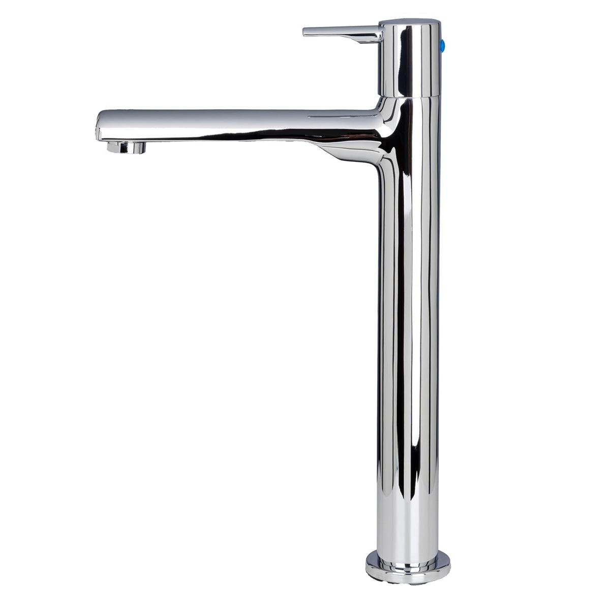 JAQUAR Florentine Prime Series Table Mounted Tall Boy Cold ONLY Basin TAP (Chrome) | TOP Lever, Brass Body Water Tap/Faucet/Cock for Bathroom/Kitchen Wash Basin | FLP-CHR-5021PM