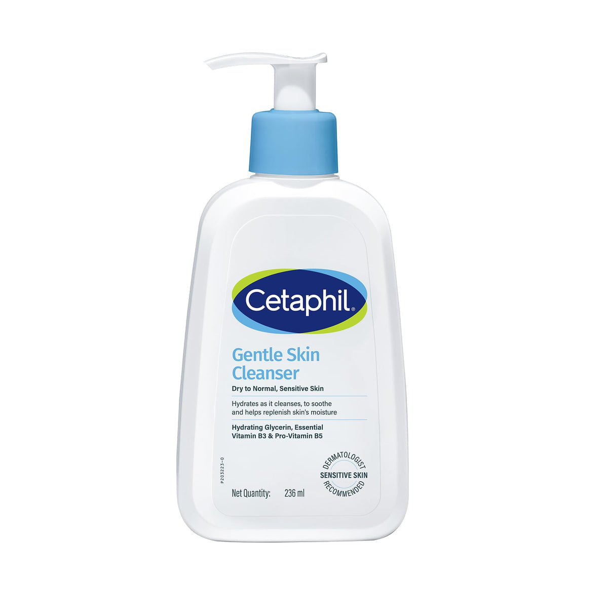 Cetaphil Gentle Skin Hydrating Face Wash 118ml, Paraben Free, Sulphate-Free Gentle Skin Hydrating Cleanser with Niacinamide, Vitamin B5 for Dry to Normal, Sensitive Skin