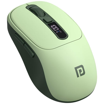 Portronics Toad 9 Wireless Bluetooth Mouse with Dual Wireless (BT + 2.4 GHz), Smart LED Display, Rechargeable Battery, Forward & Back Button, Multi-Device Pair, Upto 4800 Dpi Sensitivity(White)