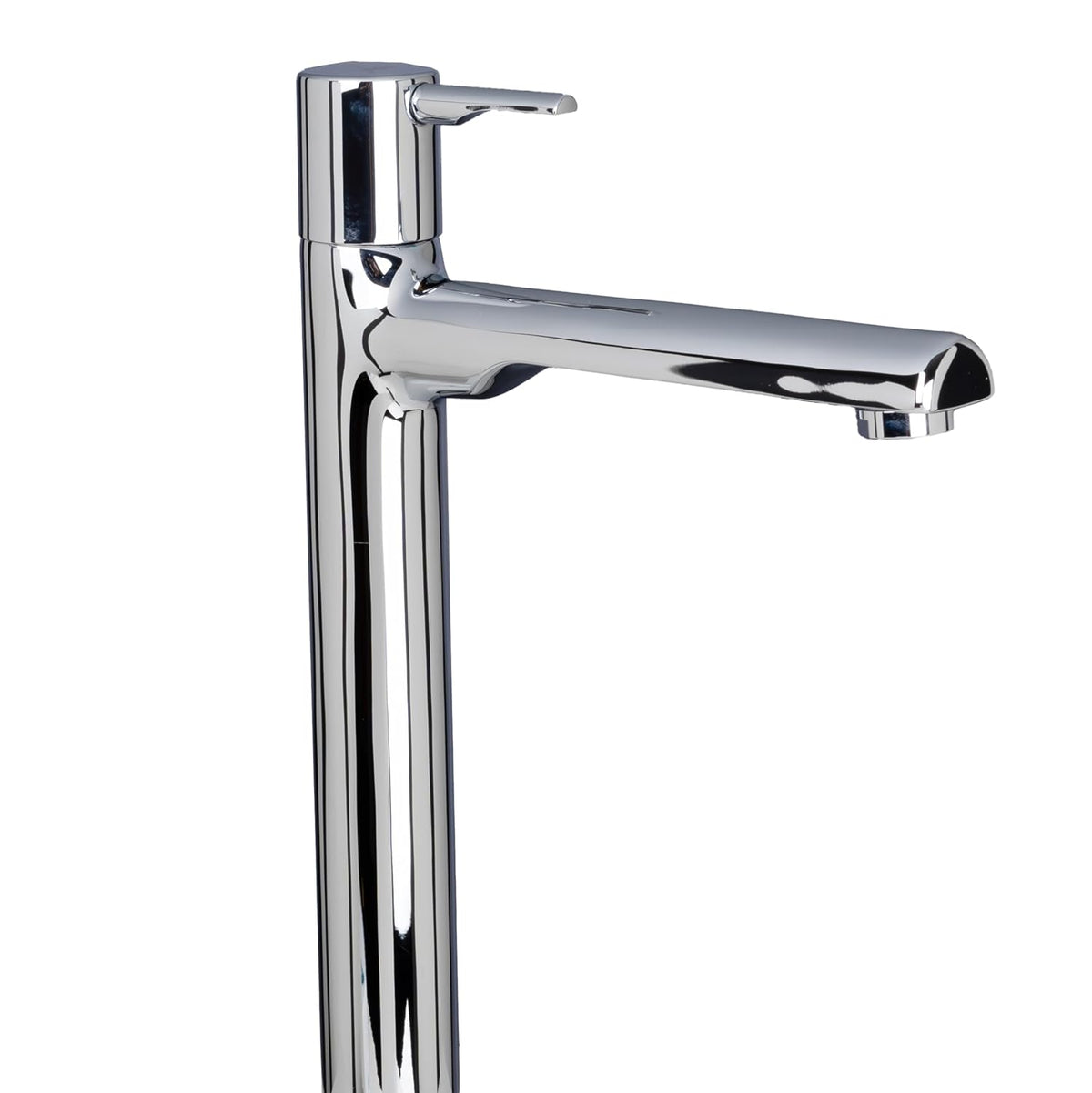 JAQUAR Florentine Prime Series Table Mounted Tall Boy Cold ONLY Basin TAP (Chrome) | TOP Lever, Brass Body Water Tap/Faucet/Cock for Bathroom/Kitchen Wash Basin | FLP-CHR-5021PM