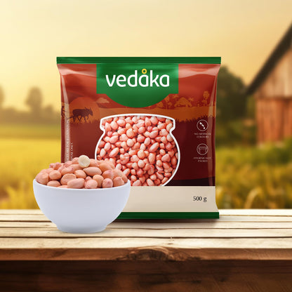 Amazon Brand - Vedaka Raw Peanuts | 1 Kg | Groundnut Kernel | Moongfali | Rich Source of Protein & Fiber | No Artificial Colours & No Preservatives