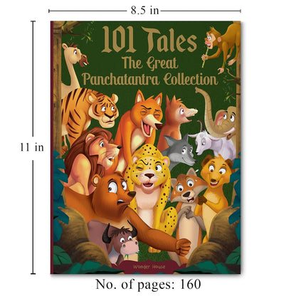 101 Tales The Great Panchatantra Collection - Collection Of Witty Moral Stories For Kids For Personality Development (Hardback)