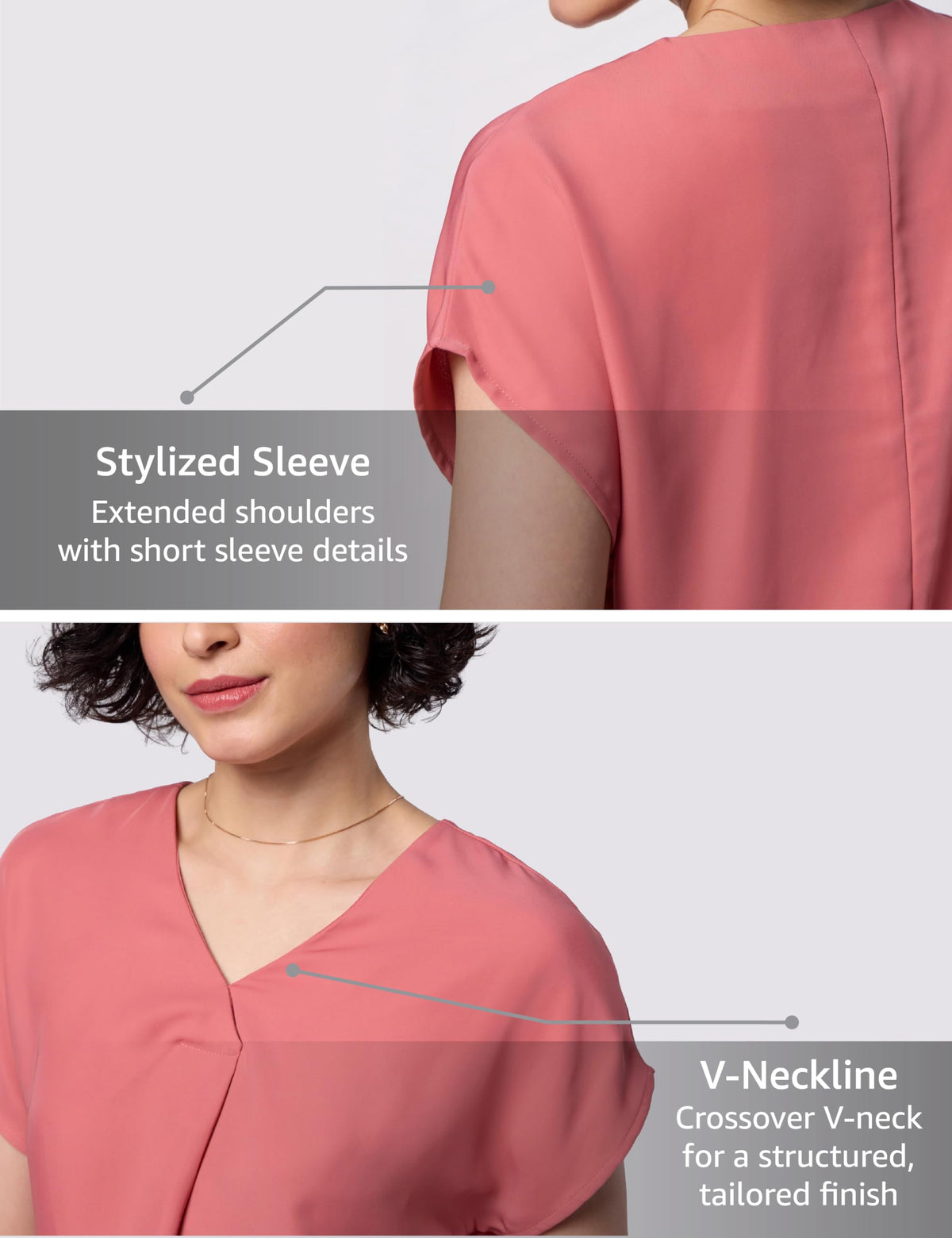 Symbol Premium Women's Relaxed Fit Crop Top | Desk-to-Dinner (Available in Plus Sizes) Polyester