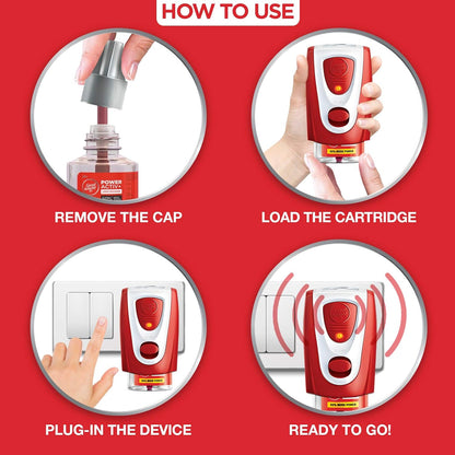 Good Knight Power Activ+ Liquid Vaporiser Pack Of 6 (45ml Each) | 2x Faster Than Before | Mosquito Repellent Refill | India s Most Powerful Liquid Vaporizer