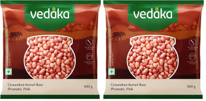 Amazon Brand - Vedaka Raw Peanuts | 1 Kg | Groundnut Kernel | Moongfali | Rich Source of Protein & Fiber | No Artificial Colours & No Preservatives