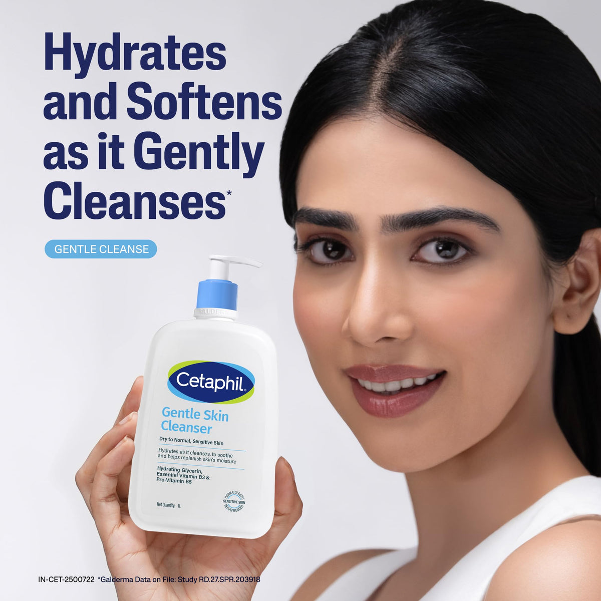 Cetaphil Gentle Skin Hydrating Face Wash 118ml, Paraben Free, Sulphate-Free Gentle Skin Hydrating Cleanser with Niacinamide, Vitamin B5 for Dry to Normal, Sensitive Skin