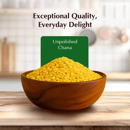 Amazon Brand - Vedaka Unpolished Yellow Moong Dal | 2 Kg | Naturally Rich In Protein & Fiber | No Artificial Flavours & No Preservatives.