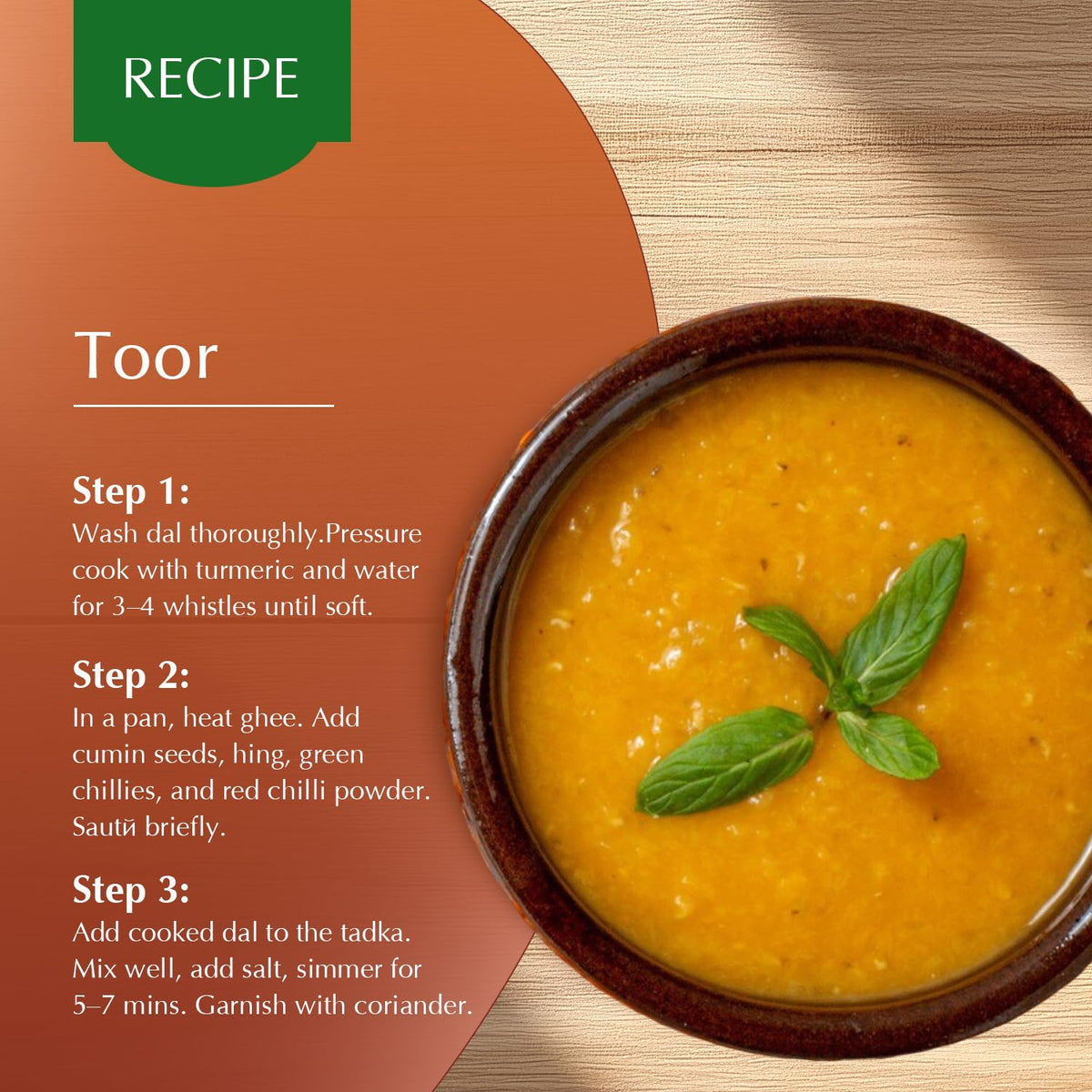 Amazon Brand - Vedaka Unpolished Toor Dal (Arhar Dal) | 2 Kg | Naturally Rich Source Of Protein | Naturally Cholesterol-Free | No artificial Colours and No Added Preservatives