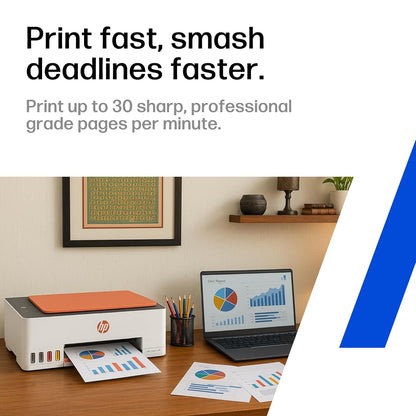 HP Smart Tank 589 All-in-One WiFi Colour Printer |Up to 4000 Black & 6000 Colour Prints I Print,Scan & Copy for Home/Office